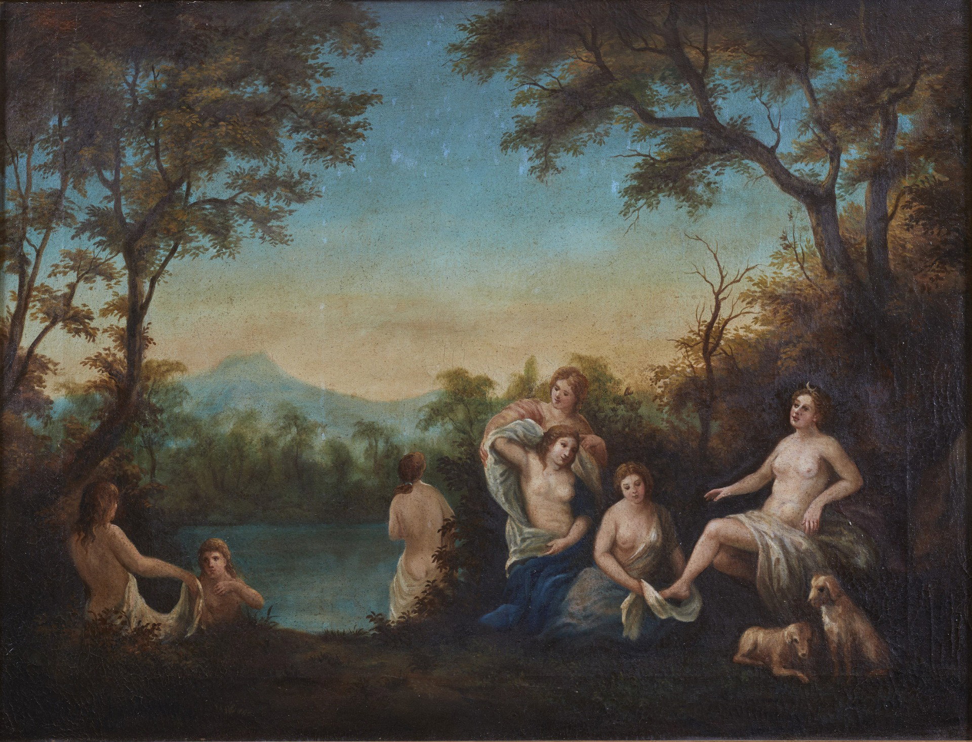 Ninfas en el Baño '700